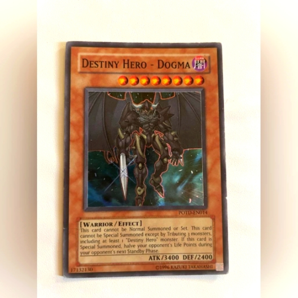 Destiny Hero Dogma Yu-Gi-Oh card